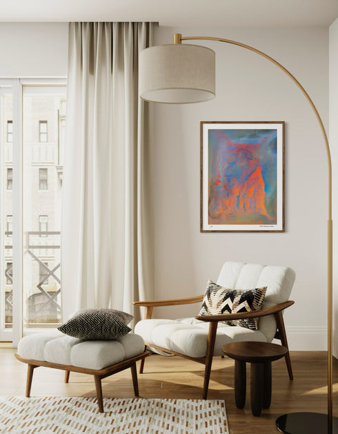 The Four Elements is a Limited Edition Print by Seth B. Minkin, with distinct colors and textures of earth, water, fire, and air, representing elemental forces.