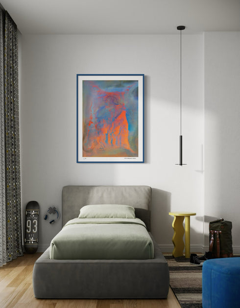 The Four Elements is a Limited Edition Print by Seth B. Minkin, with distinct colors and textures of earth, water, fire, and air, representing elemental forces.