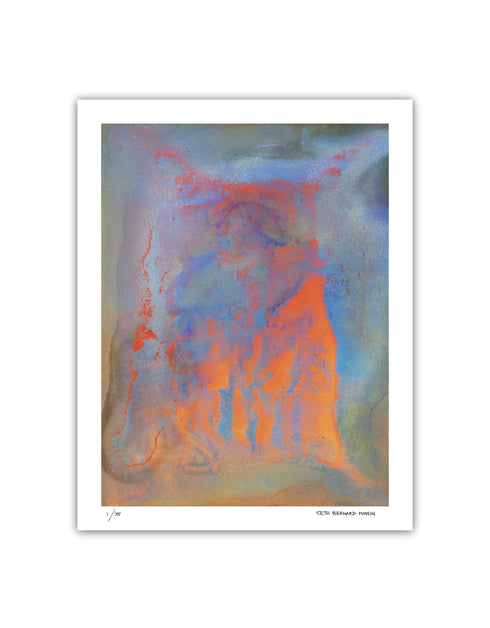 The Four Elements is a Limited Edition Print by Seth B. Minkin, with distinct colors and textures of earth, water, fire, and air, representing elemental forces.