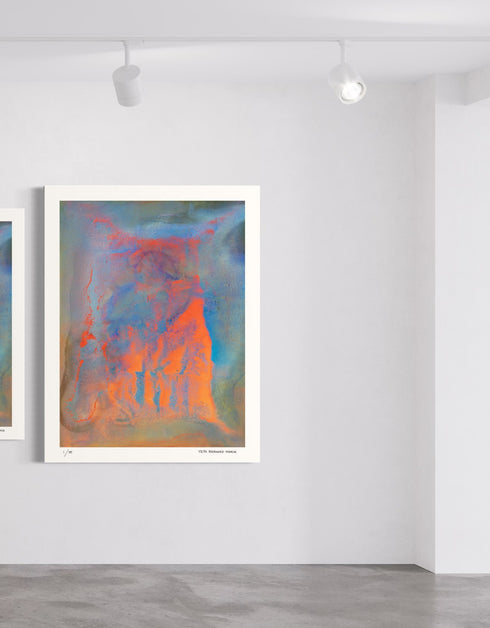 The Four Elements is a Limited Edition Print by Seth B. Minkin, with distinct colors and textures of earth, water, fire, and air, representing elemental forces.