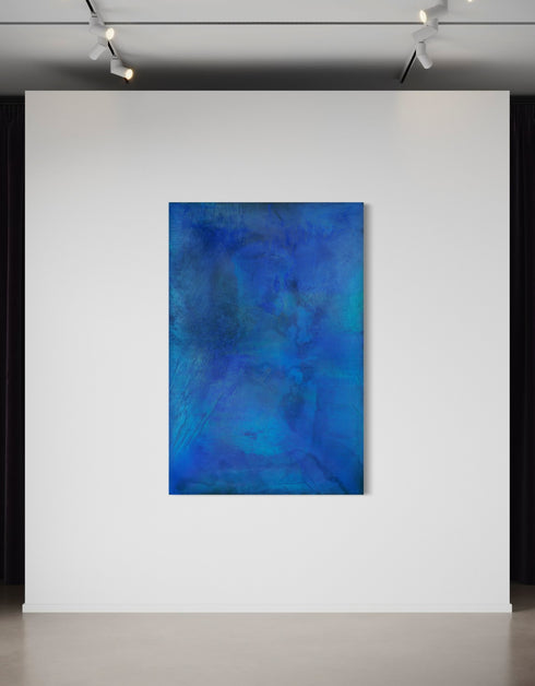TRUE BLUE | framed giclee on canvas print
