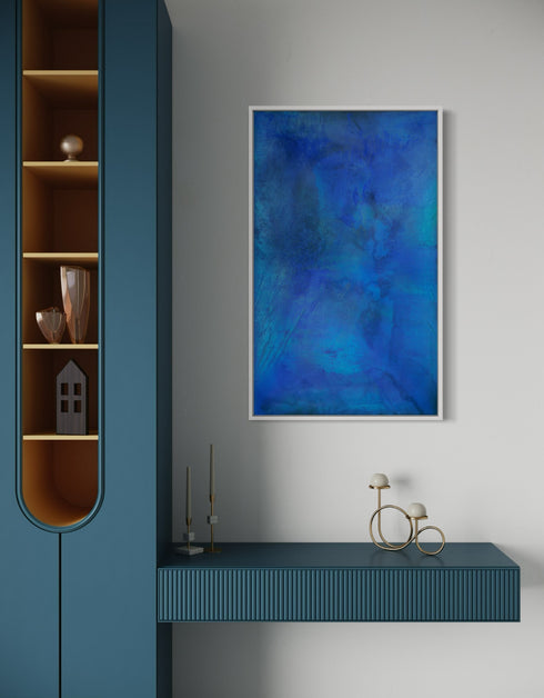 TRUE BLUE | framed giclee on canvas print