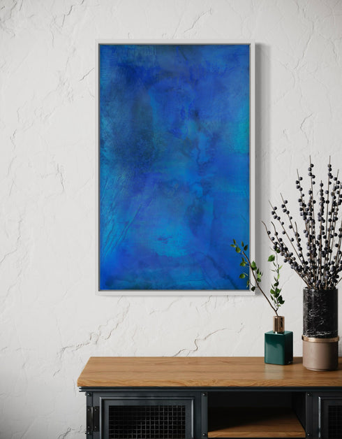 TRUE BLUE | framed giclee on canvas print