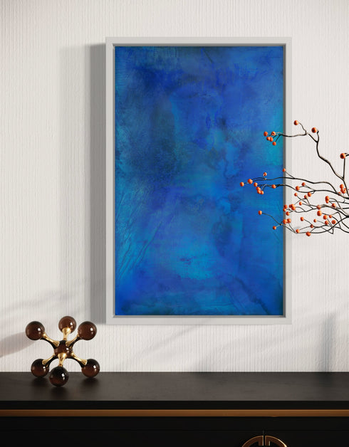 TRUE BLUE | framed giclee on canvas print