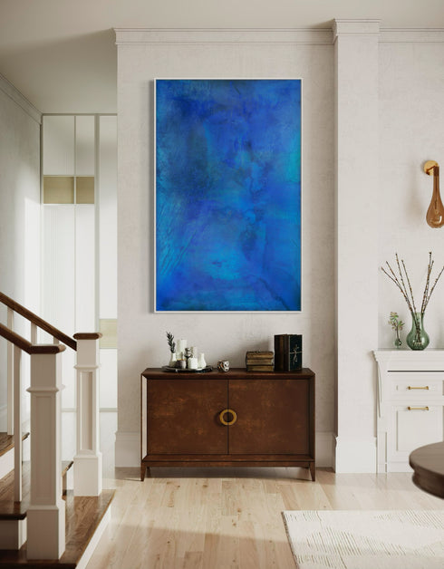 TRUE BLUE | framed giclee on canvas print