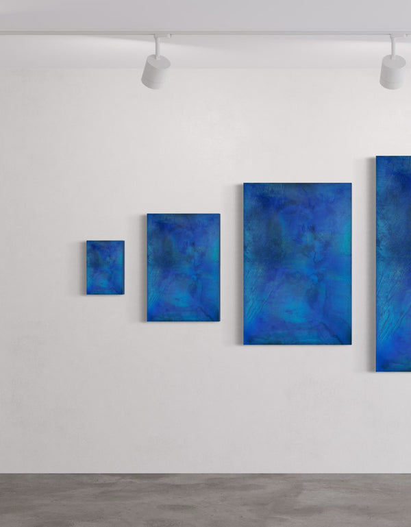 TRUE BLUE | framed giclee on canvas print