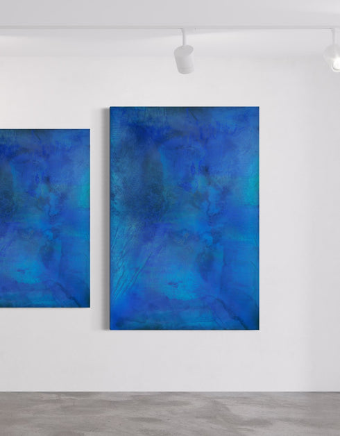 TRUE BLUE | framed giclee on canvas print