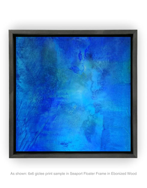 TRUE BLUE | framed giclee on canvas print