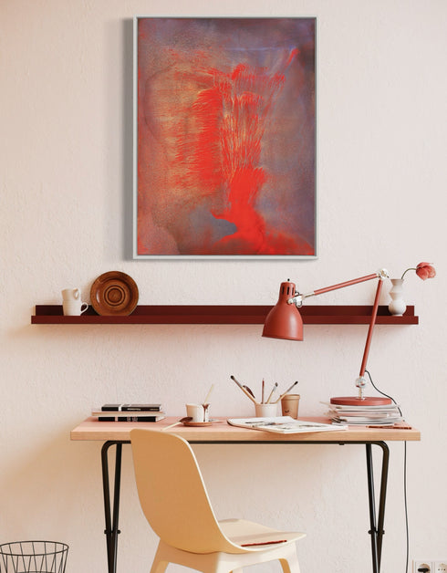 VOLCANO | framed giclee on canvas print