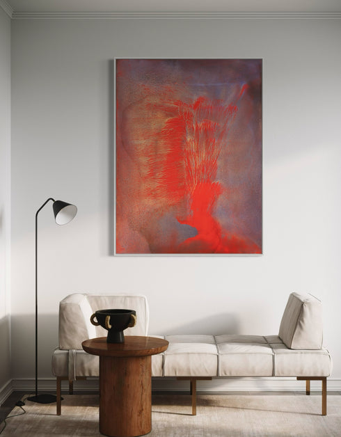 VOLCANO | framed giclee on canvas print