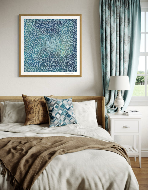 WHITE CIRCLES DEEP OCEAN | limited edition print