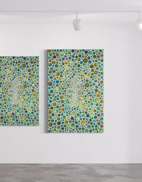 WHITE CIRCLES | framed giclee on canvas print