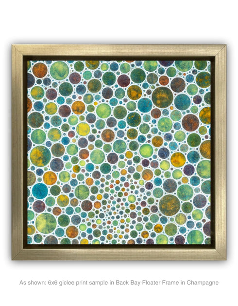WHITE CIRCLES | framed giclee on canvas print
