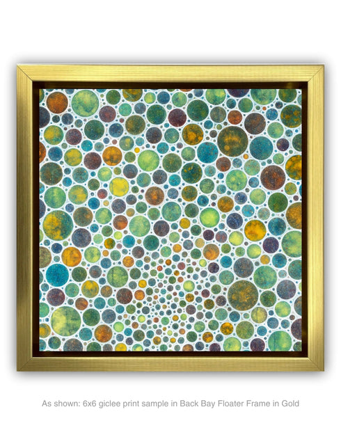 WHITE CIRCLES | framed giclee on canvas print