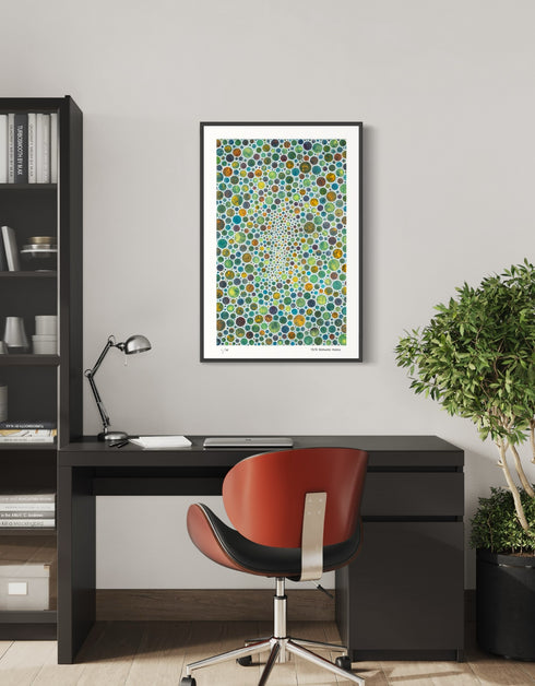 White Circles is a Limited Edition Print by Seth B. Minkin, with minimalist design and intricate textures, showcasing elegant white tones and modern aesthetic.