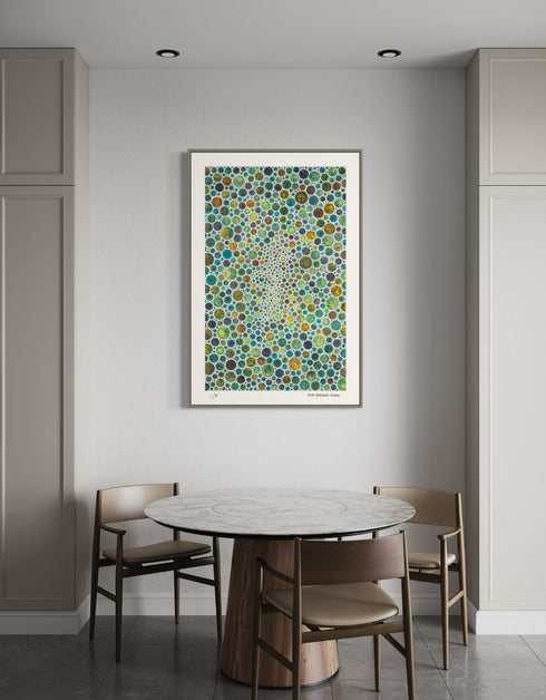 White Circles is a Limited Edition Print by Seth B. Minkin, with minimalist design and intricate textures, showcasing elegant white tones and modern aesthetic.