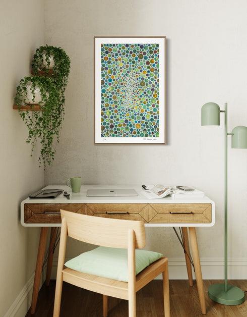 White Circles is a Limited Edition Print by Seth B. Minkin, with minimalist design and intricate textures, showcasing elegant white tones and modern aesthetic.