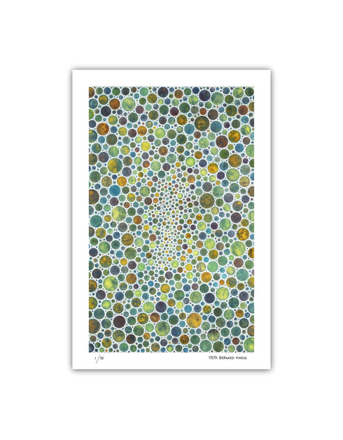 White Circles is a Limited Edition Print by Seth B. Minkin, with minimalist design and intricate textures, showcasing elegant white tones and modern aesthetic.