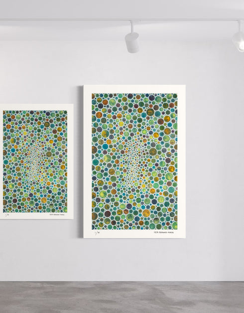 White Circles is a Limited Edition Print by Seth B. Minkin, with minimalist design and intricate textures, showcasing elegant white tones and modern aesthetic.