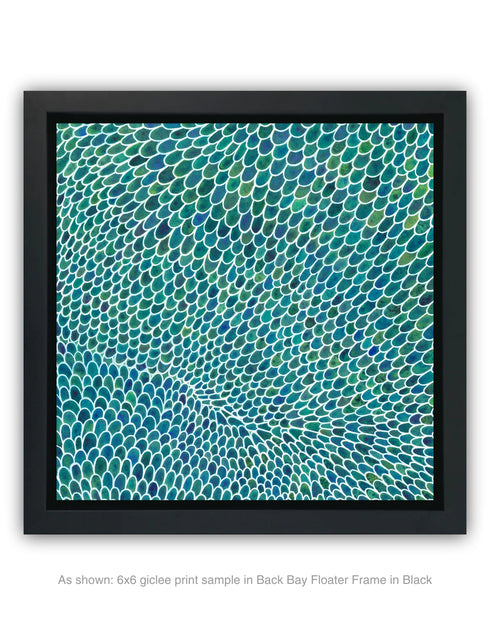 WHITE SCALES DIPTYCH | framed giclee on canvas print