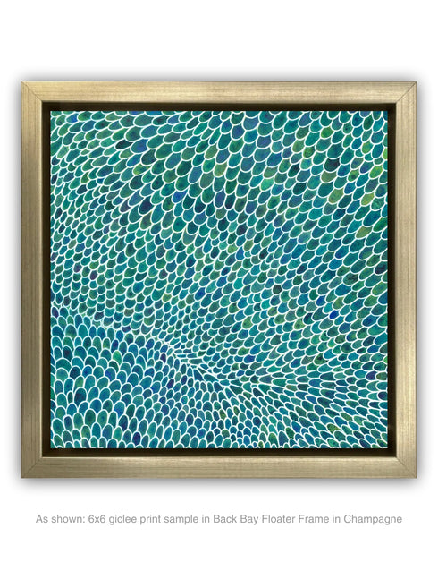 WHITE SCALES DIPTYCH | framed giclee on canvas print