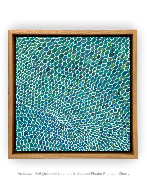WHITE SCALES DIPTYCH | framed giclee on canvas print