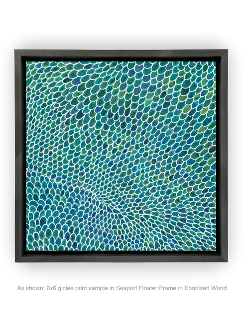WHITE SCALES DIPTYCH | framed giclee on canvas print