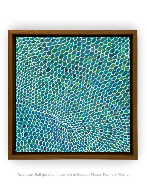 WHITE SCALES DIPTYCH | framed giclee on canvas print