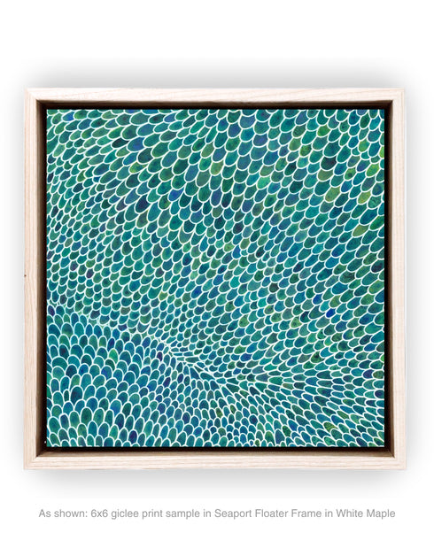 WHITE SCALES DIPTYCH | framed giclee on canvas print