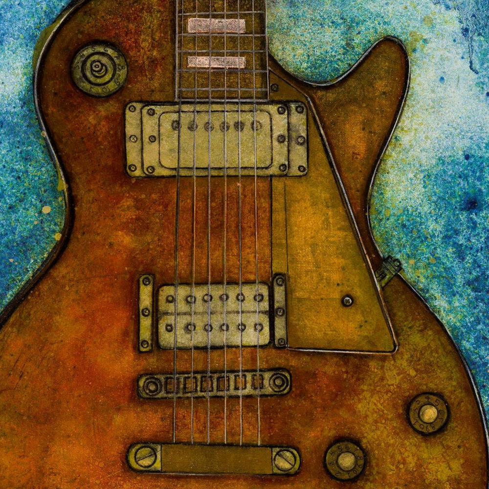 Gibson Les Paul Custom limited edition print by Seth B. Minkin