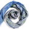 Blue Manhattan large oblong modal cashmere scarf by Seth B. Minkin