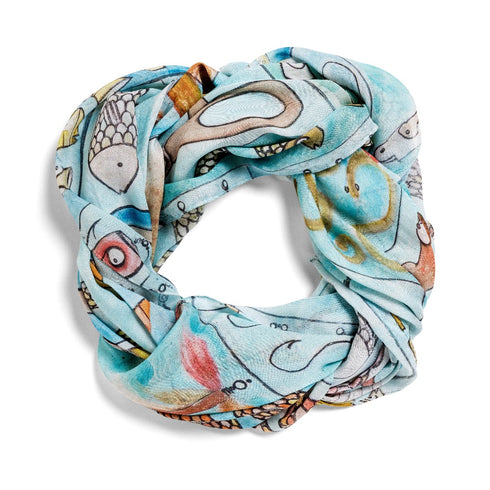 Tackle Box large modal cashmere oblong scarf by Seth B. Minkin