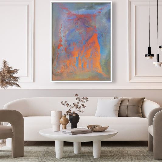 The Four Elements | Giclee Print on Gallery-Wrapped Stretched Canvas | w White Floating Frame