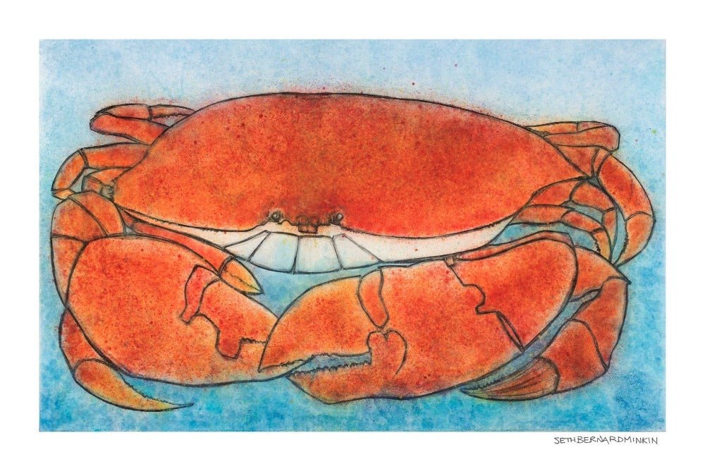 Crab limited edition print by Seth B. Minkin