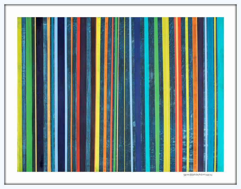 Bright Stripes limited edition print by Seth B. Minkin