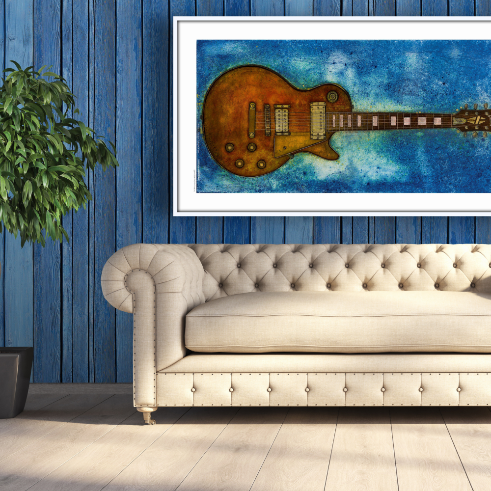 Gibson Les Paul Custom limited edition print by Seth B. Minkin