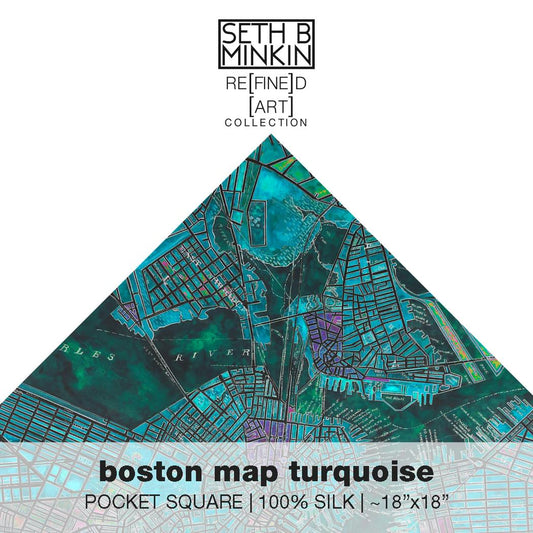 [boston map turquoise]  [silk square]