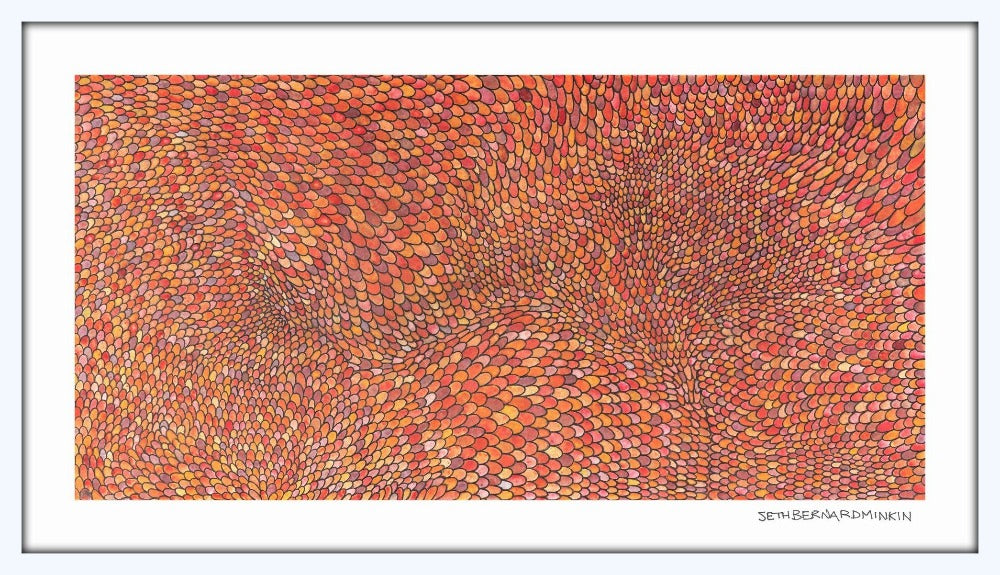 Red Scales limited edition print by Seth B. Minkin