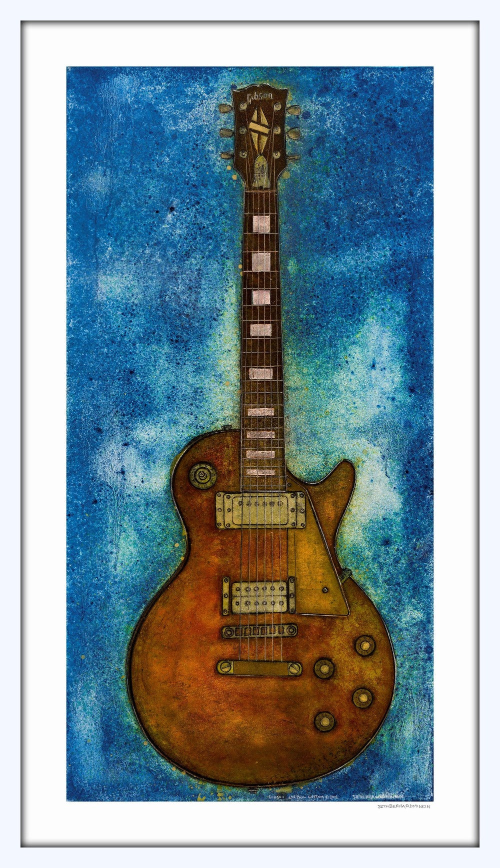 Gibson Les Paul Custom limited edition print by Seth B. Minkin